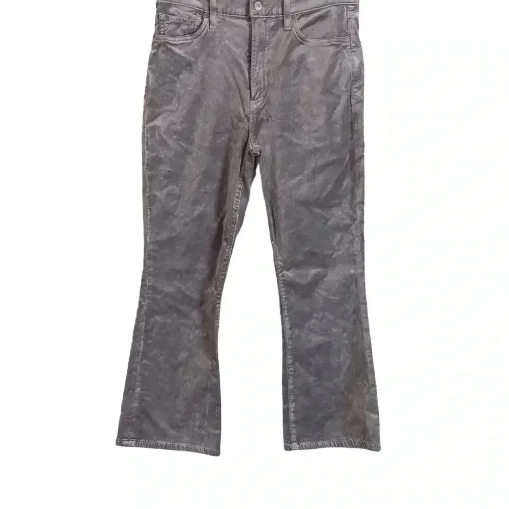 Citizens of Humanity Womens Demy Cropped Flare Denim Jeans Lilac Velvet Size 28